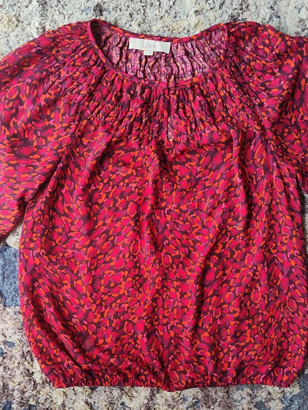 Ann Taylor Loft Ruched Blouse